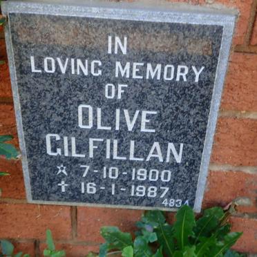 GILFILLAN Olive 1900-1987