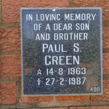 GREEN Paul S. 1963-1987