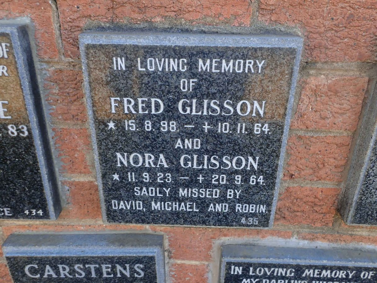 GLISSON Fred 1898-1964 &amp; Nora 1923-1964