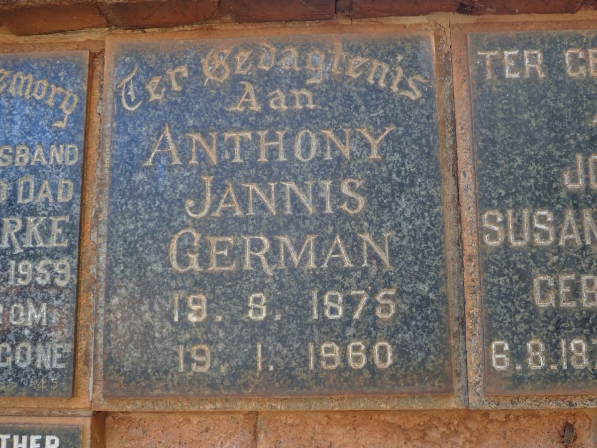 GERMAN Anthony Jannis 1875-1960
