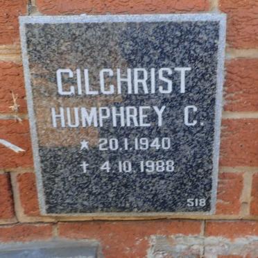 GILCHRIST Humphrey C. 1940-1988