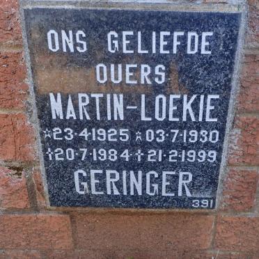 GERINGER Martin 1925-1984 &amp; Loekie 1930-1999