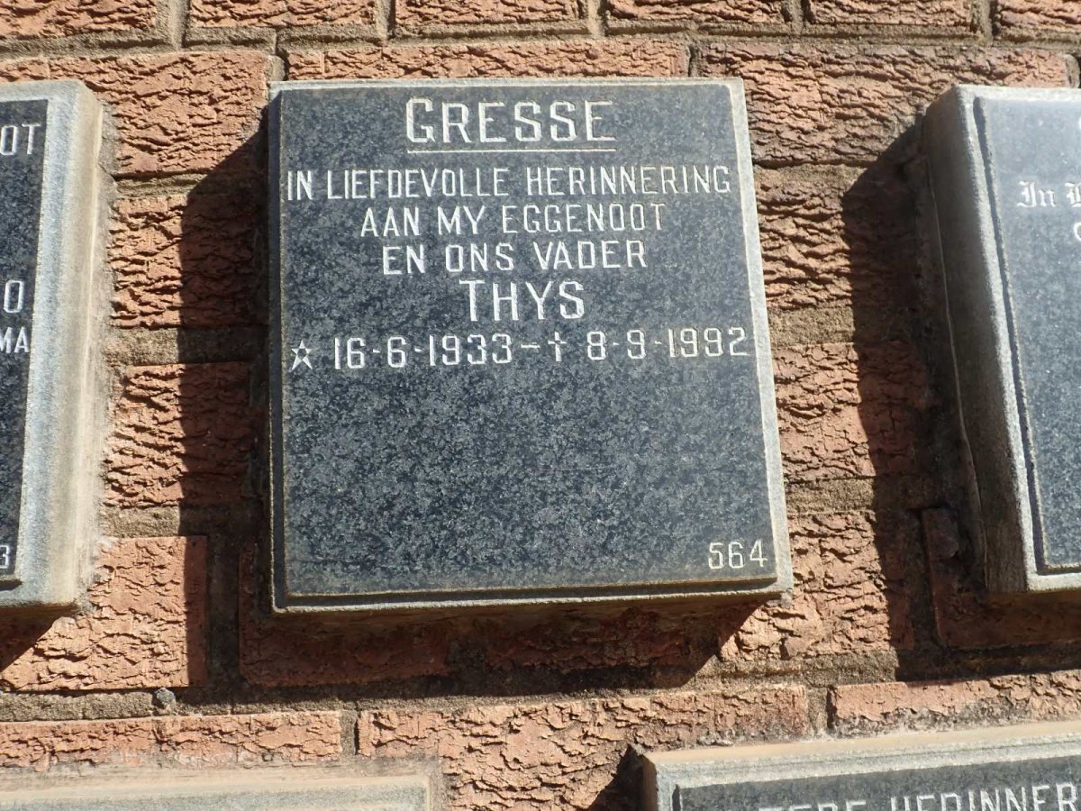 GRESSE Thys 1933-1992