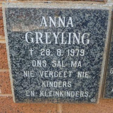 GREYLING Anna  -1979