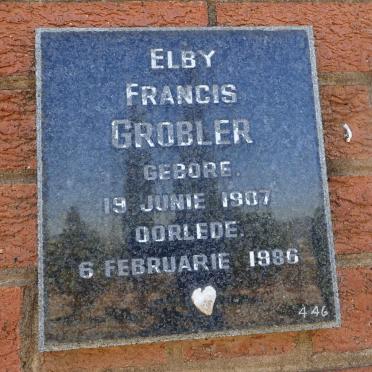 GROBLER Elby Francis 1907-1986