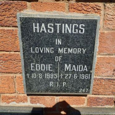 HASTINGS Eddie -1995 &amp; Maida -1961