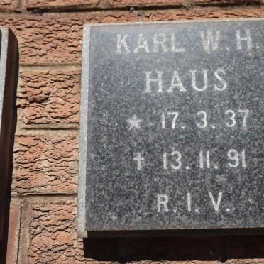 HAUS Karl W.H. 1937-1991
