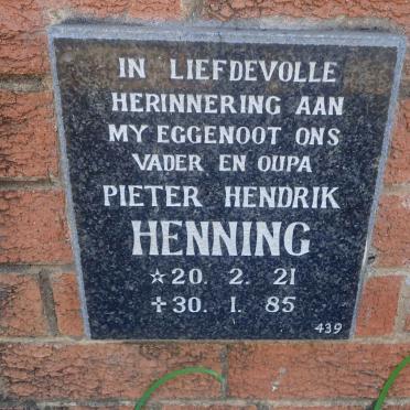 HENNING Pieter Hendrik 1921-1985
