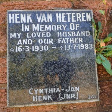 HETEREN Henk, van 1930-1983