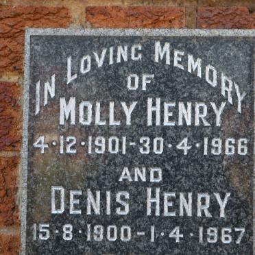 HENRY Denis 1900-1967 &amp; Molly 1901-1966