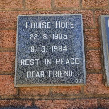 HOPE Louise 1905-1984