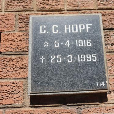 HOPF C.C. 1916-1995