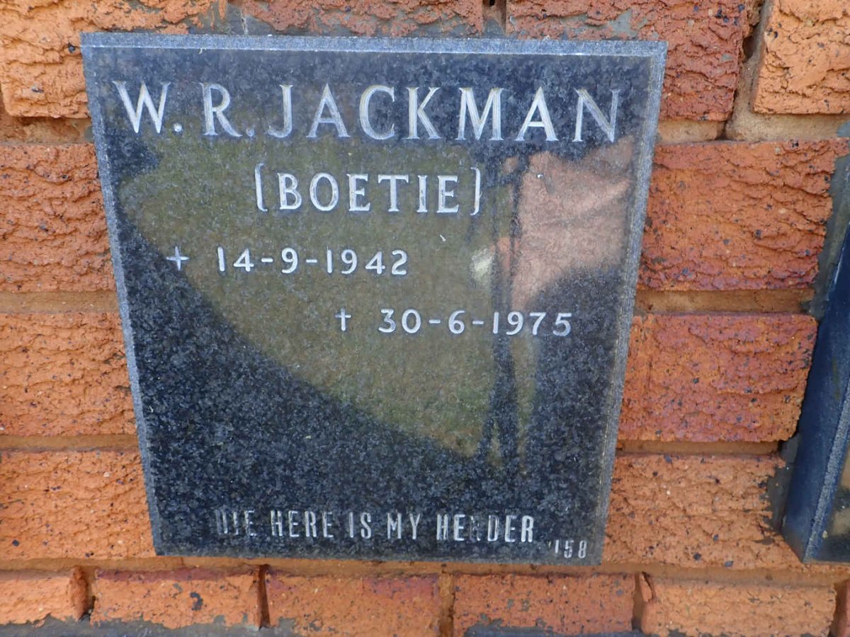 JACKMAN W.R. 1942-1975