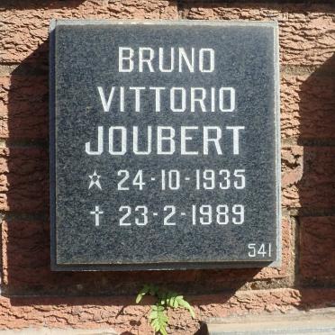 JOUBERT Bruno Vittorio 1935-1989