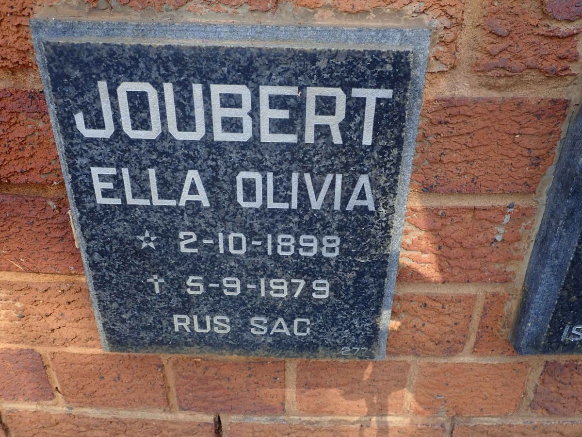 JOUBERT Ella Olivia 1898-1979