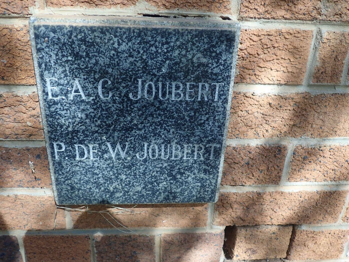 JOUBERT P. De WET :: JOUBERT E.A.C.