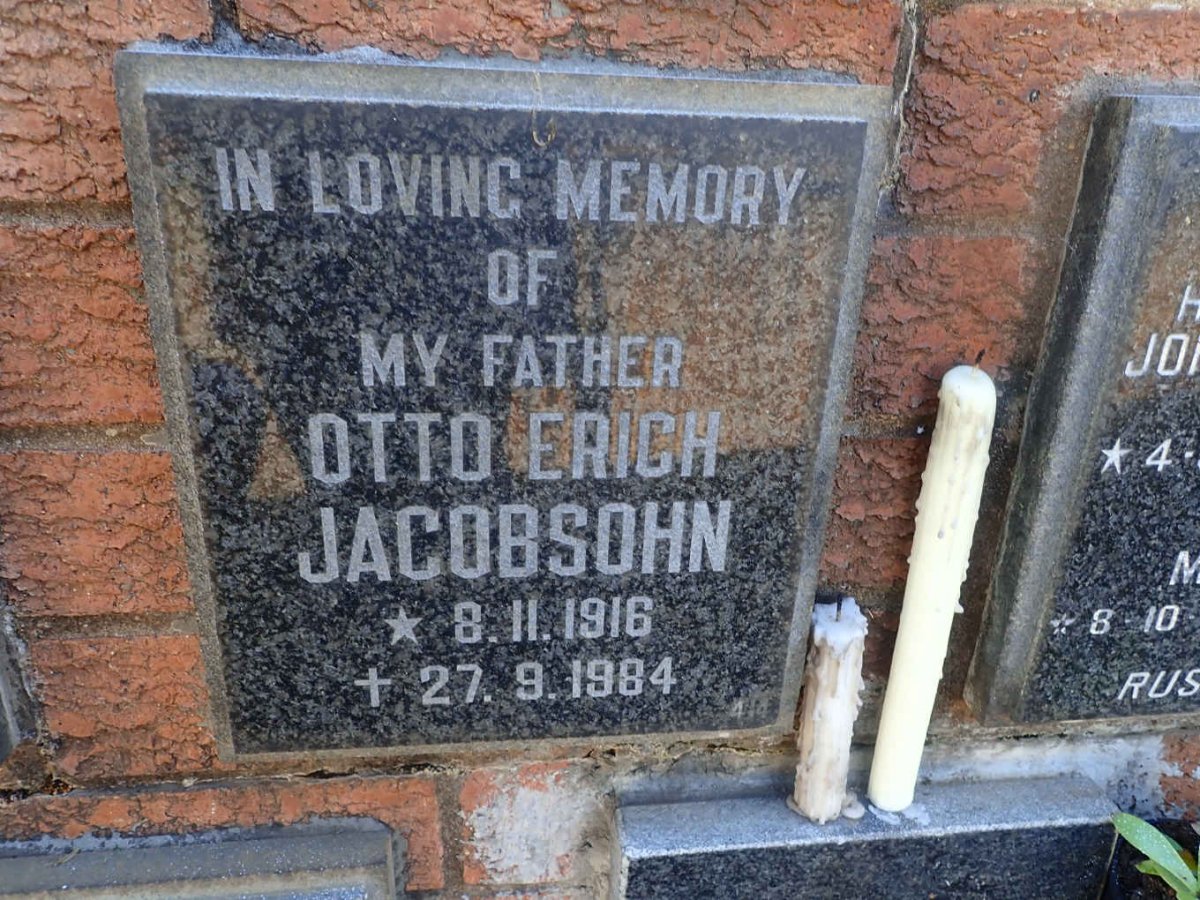 JACOBSOHN Otto Erich 1916-1984