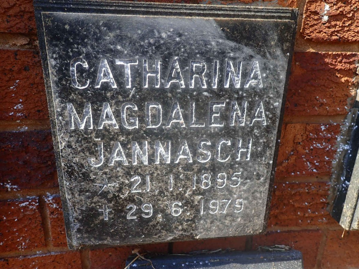 JANNASCH Catharina Magdalena 1895-1979