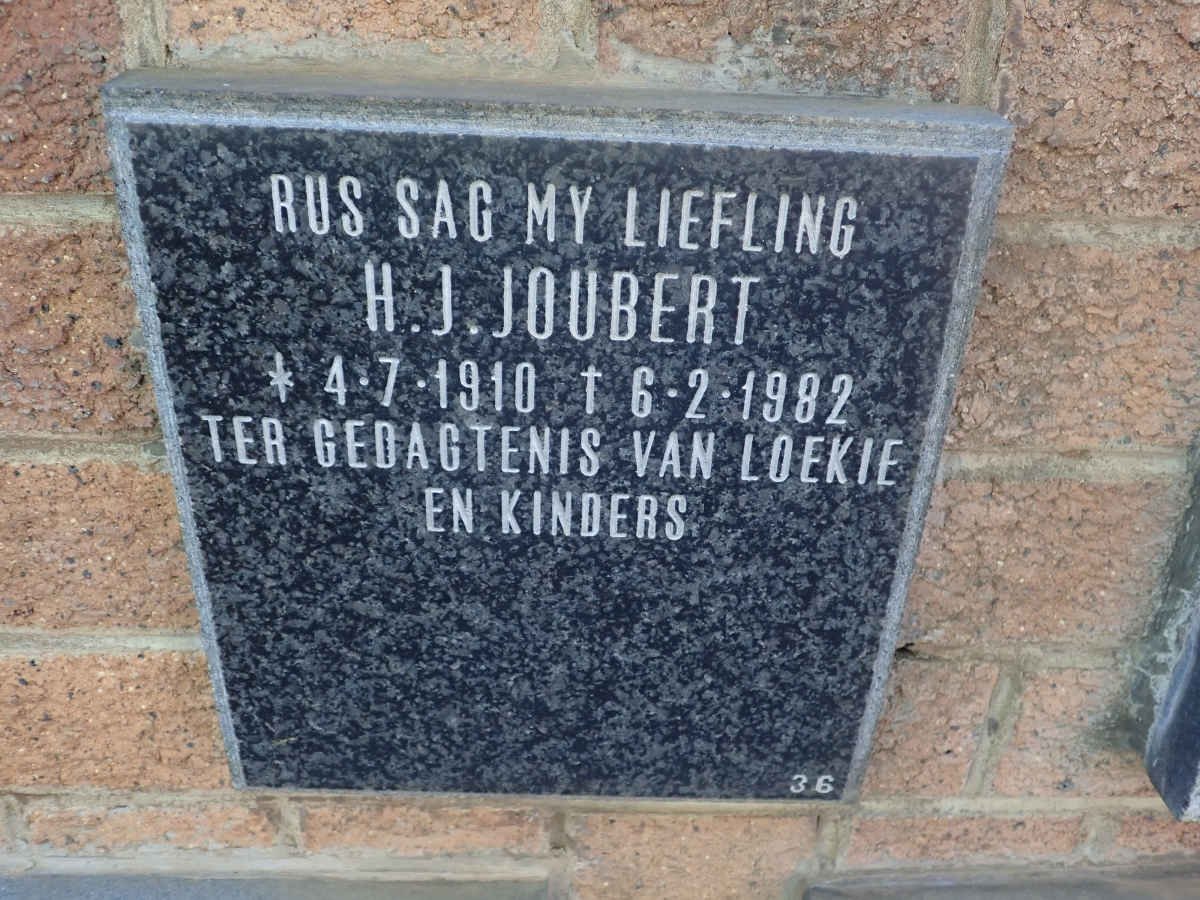 JOUBERT H.J. 1910-1982