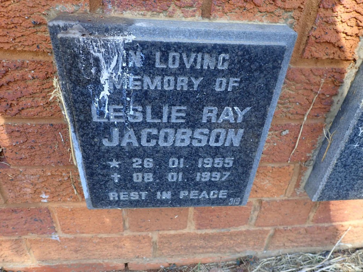 JACOBSEN Leslie Ray 1955-1997