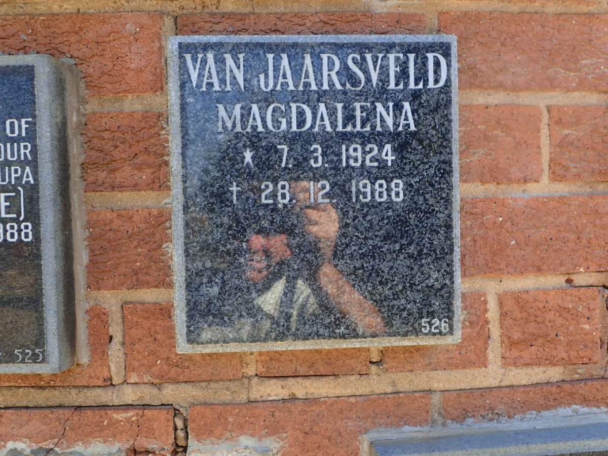 JAARSVELD Magdalena, van 1924-1988