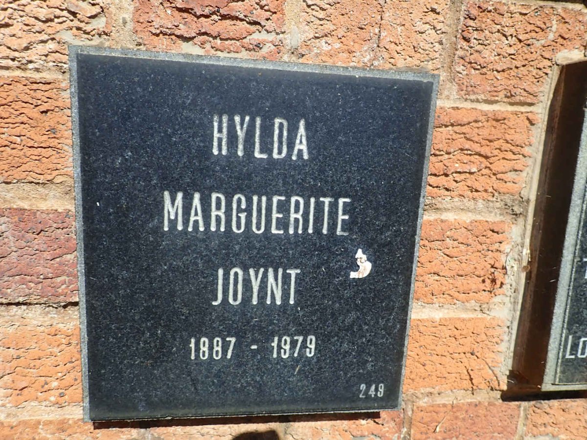 JOYNT Hylda Marguerite 1887-1979