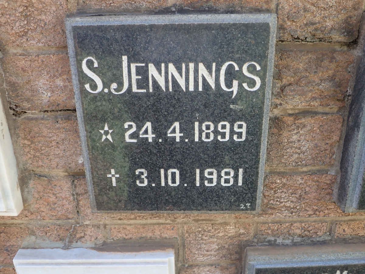 JENNINGS S. 1899-1981