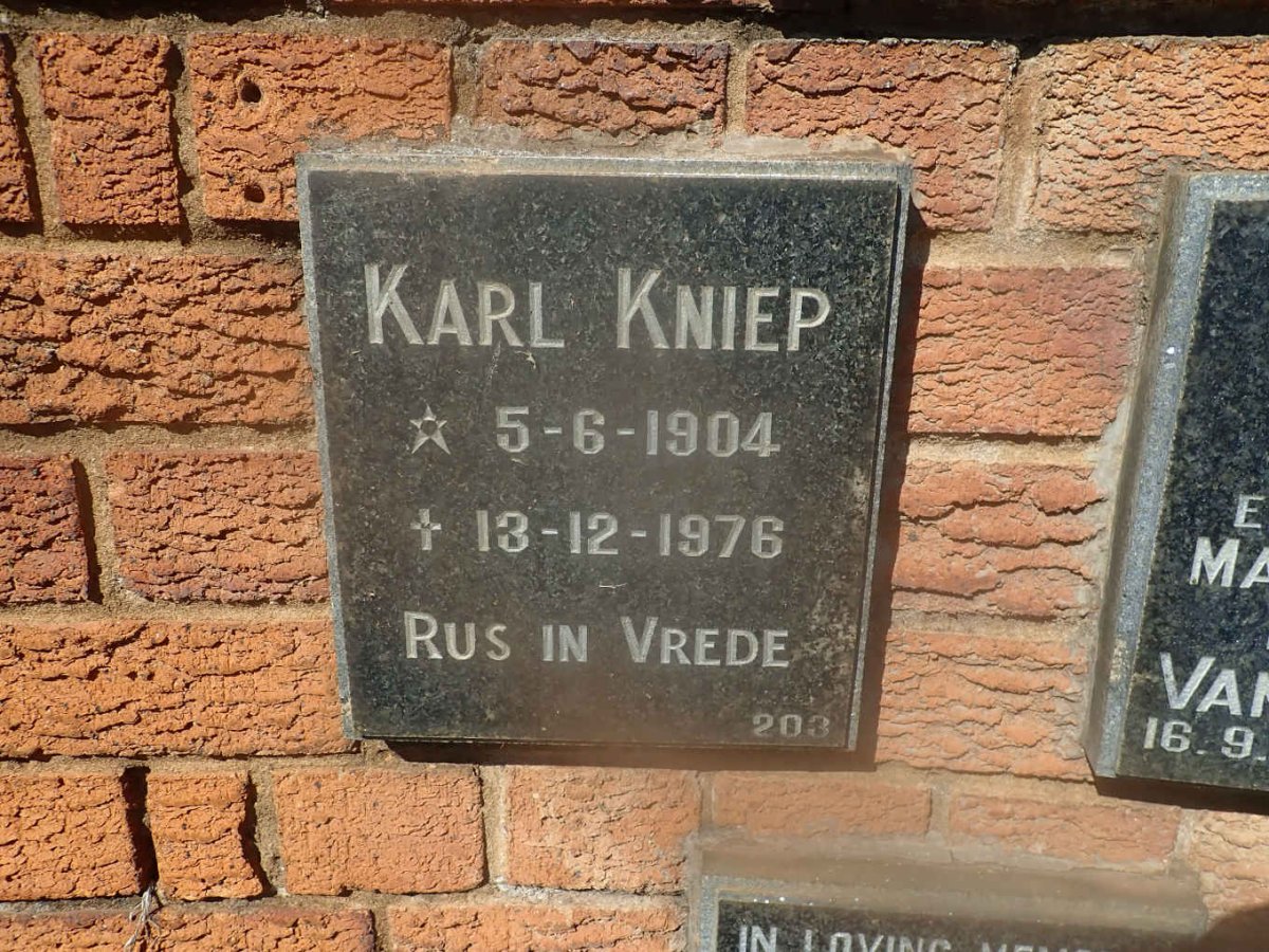 KNIEP Karl 1904-1976