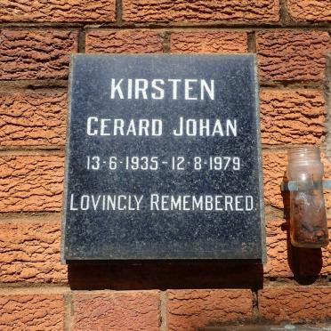 KIRSTEN Gerard Johan 1935-1979