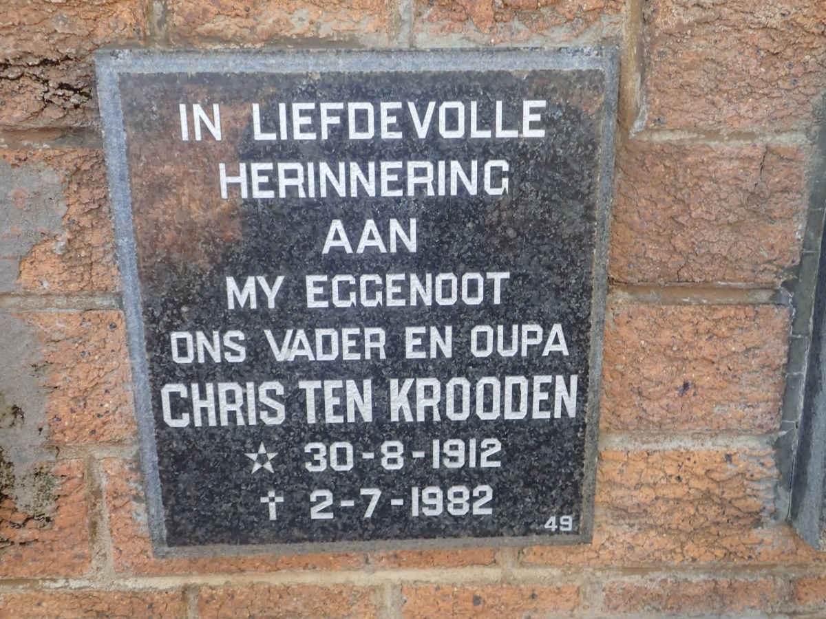 KROODEN Chris, ten 1912-1982