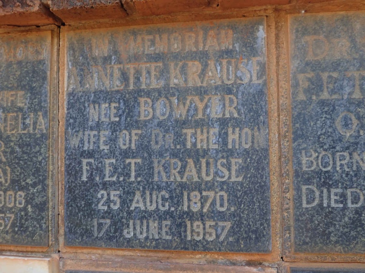 KRAUSE Annette nee BOWYER 1870-1957