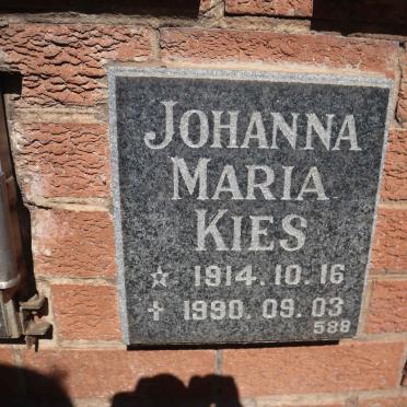KIES Johanna Maria 1914-1990