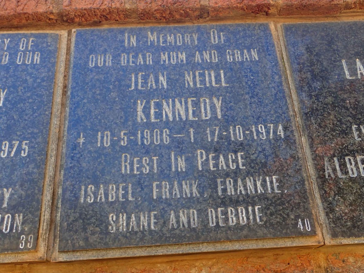 KENNEDY Jean Neill 1906-1974