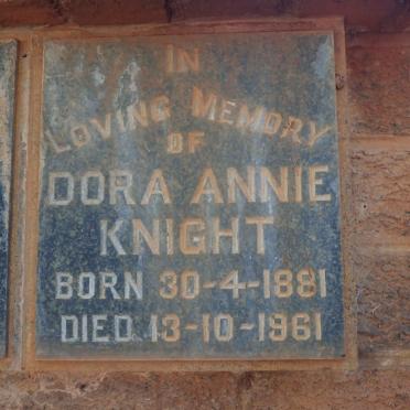 KNIGHT Dora Annie 1881-1961