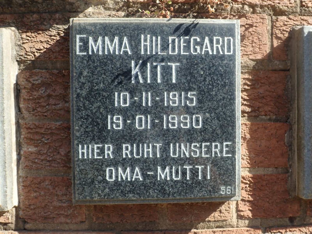 KITT Emma Hildegard 1915-1990