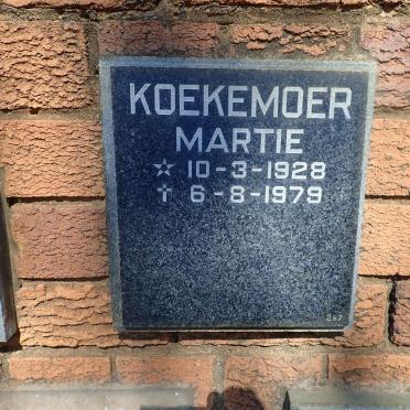 KOEKEMOER Martie 1928-1979