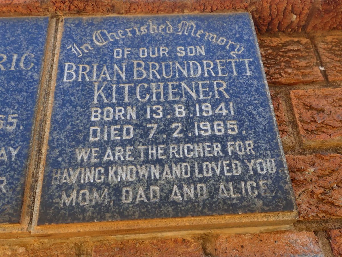 KITCHENER Brian Brundrett 1941-1965