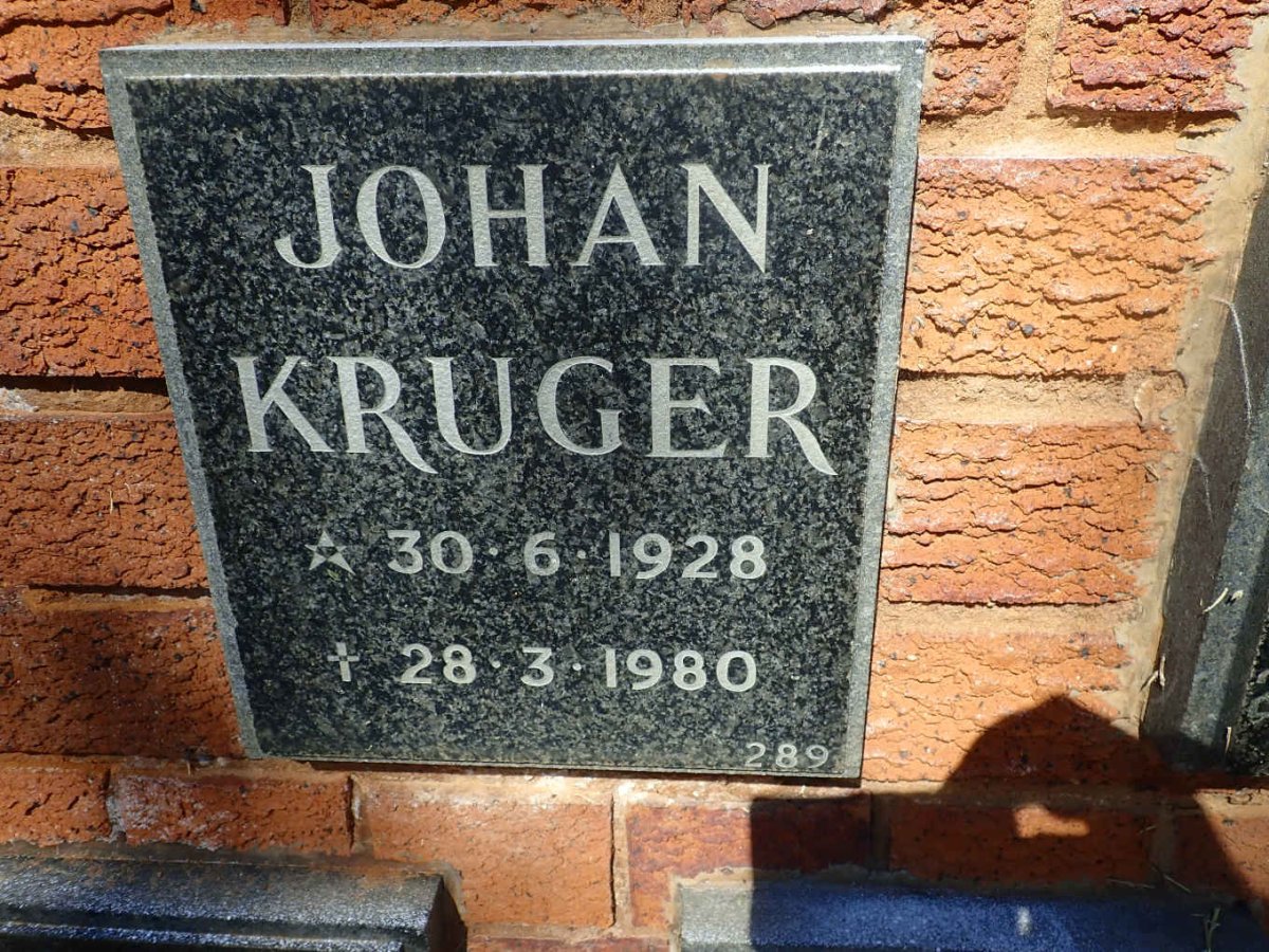 KRUGER Johan 1928-1980