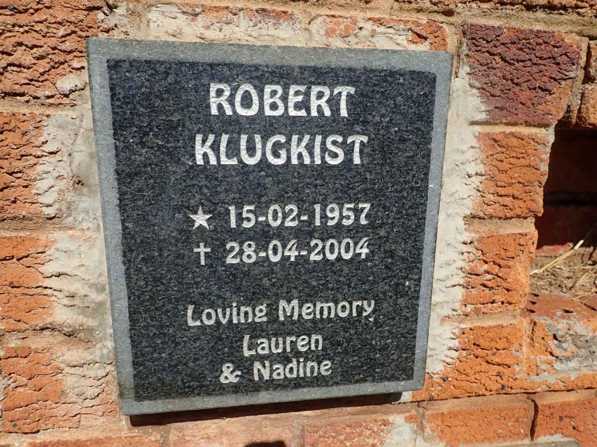 KLUGKIST Robert 1957-2004