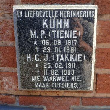 KÜHN M.P. 1917-1981 &amp; H.C.J. 1911-1989