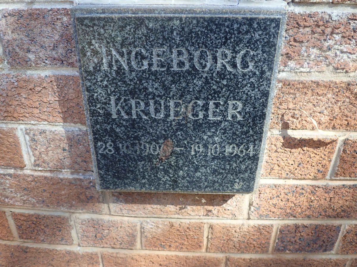KRUEGER Ingeborg 1906-1964