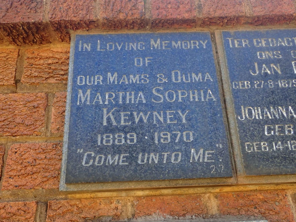 KEWNEY Martha Sophia 1889-1970