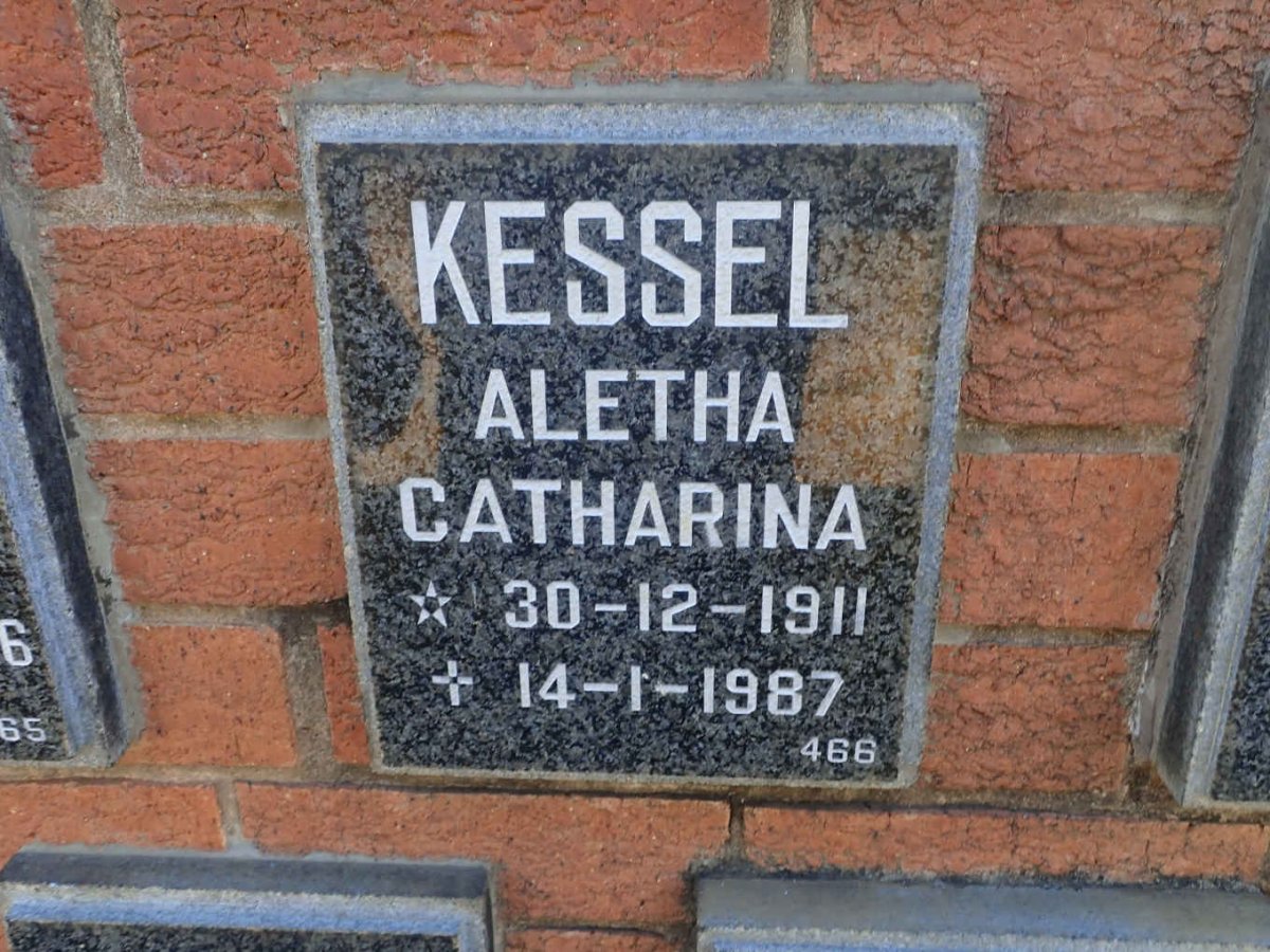 KESSEL Aletha Catharina 1911-1987