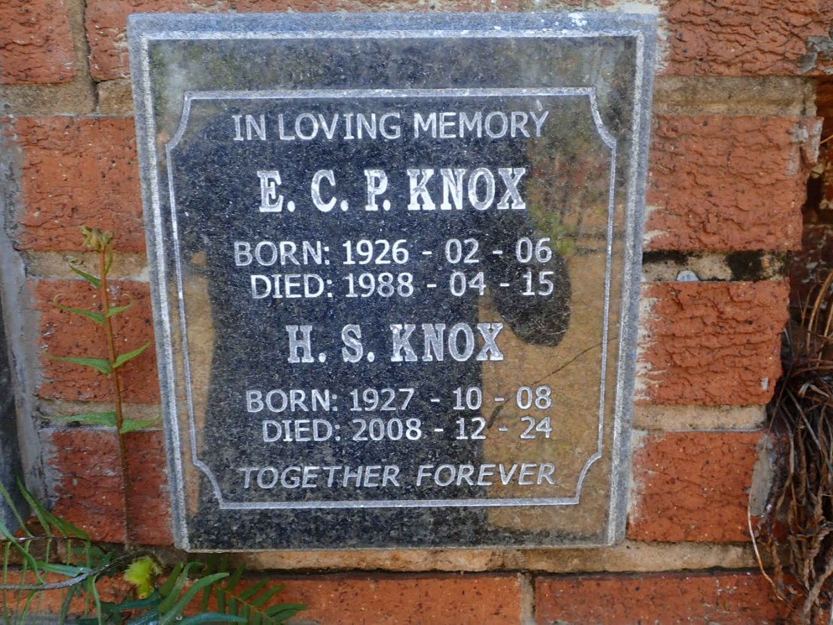 KNOX E.C.P. 1926-1988 &amp; H.S. 1927-2008