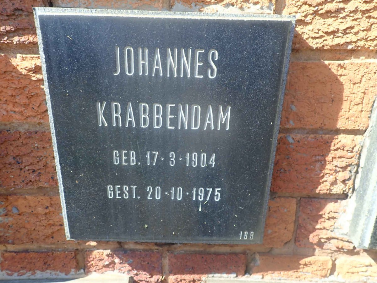 KRABBENDAM Johannes 1904-1975