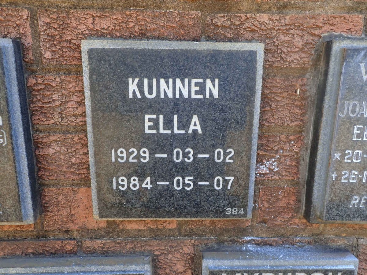 KUNNEN Ella 1929-1984