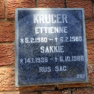 KRUGER Sakkie 1938-1988 :: KRUGER Ettienne 1980-1980