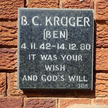 KRUGER B.C. 1942-1980