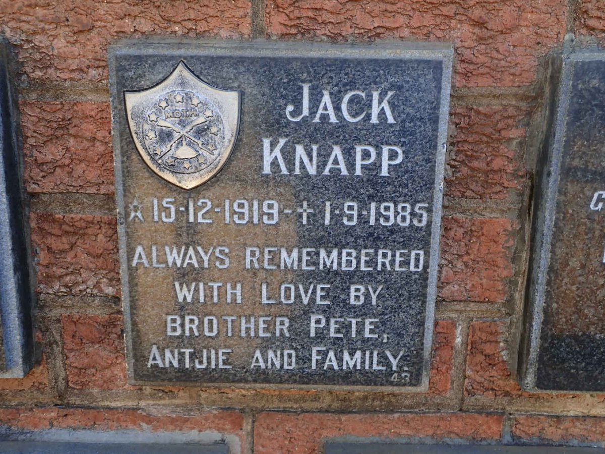 KNAPP Jack 1919-1985