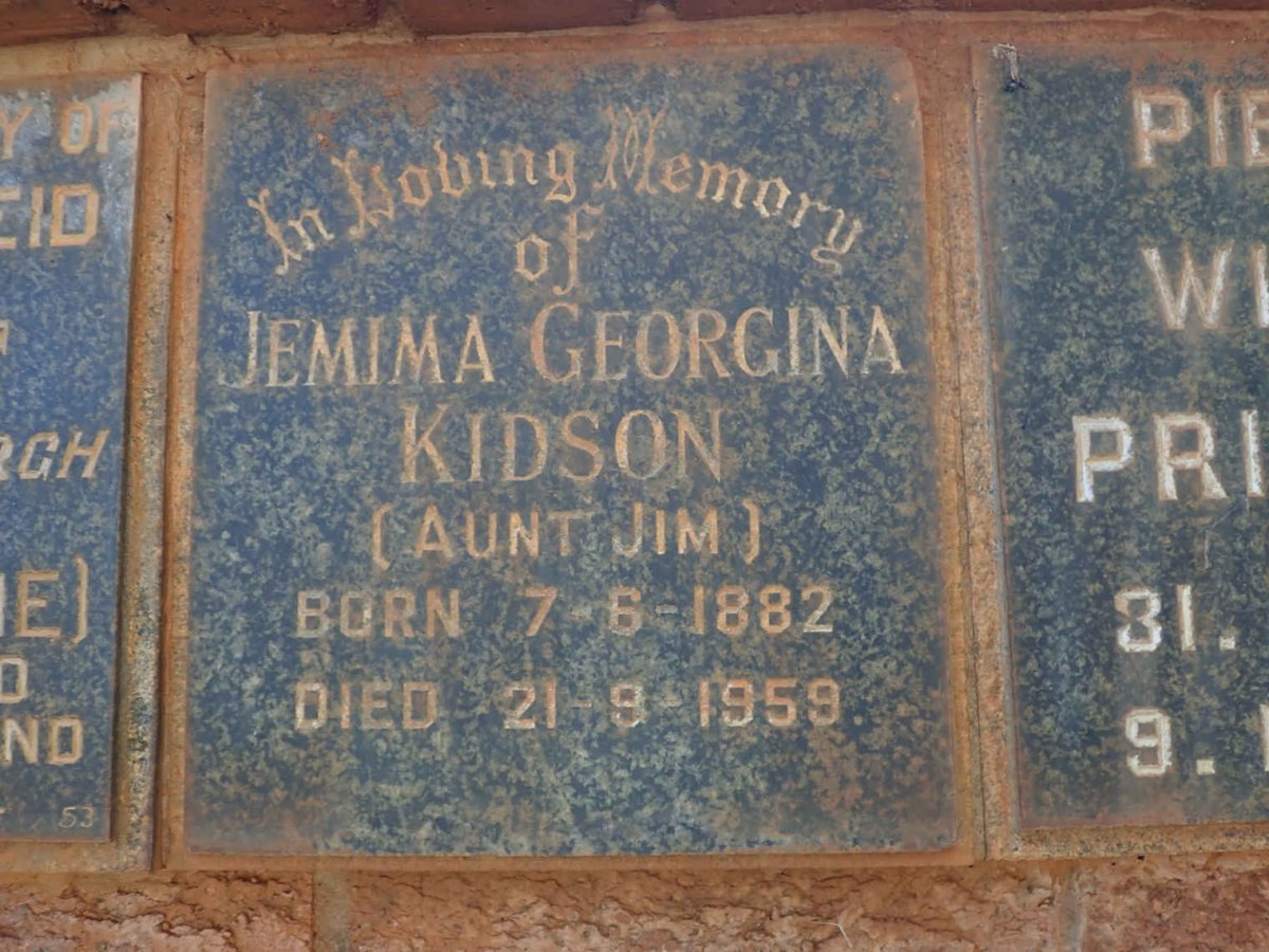 KIDSON Jemima Georgina 1882-1959